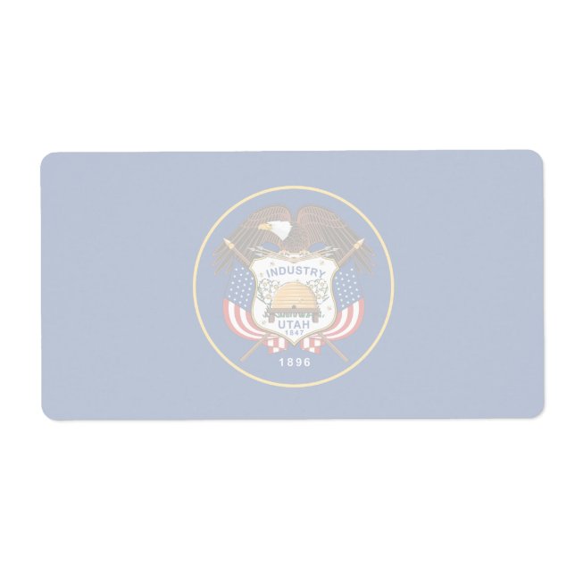 Utah Faint Flag Shipping Label (Vorne)