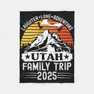 Utah Familienreise 2025 Mountain Camping-Abenteuer Fleecedecke