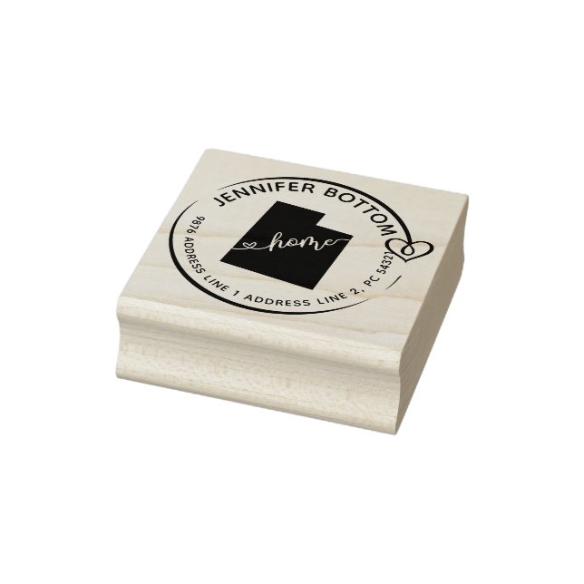 Utah Family Rücksendeadresse Business Gummistempel (Stempel)