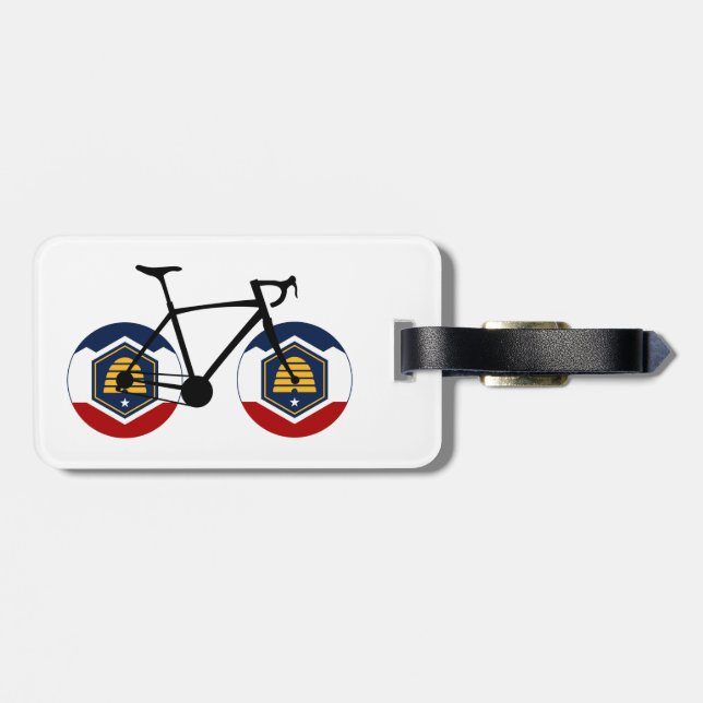 Utah Flag Cycling Gepäckanhänger (Rückseite horizontal)
