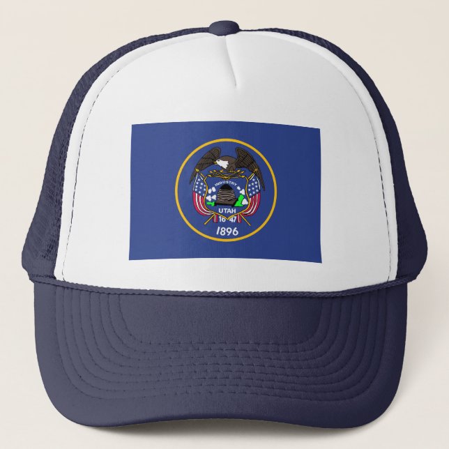Utah Flag Hat Truckerkappe (Vorderseite)