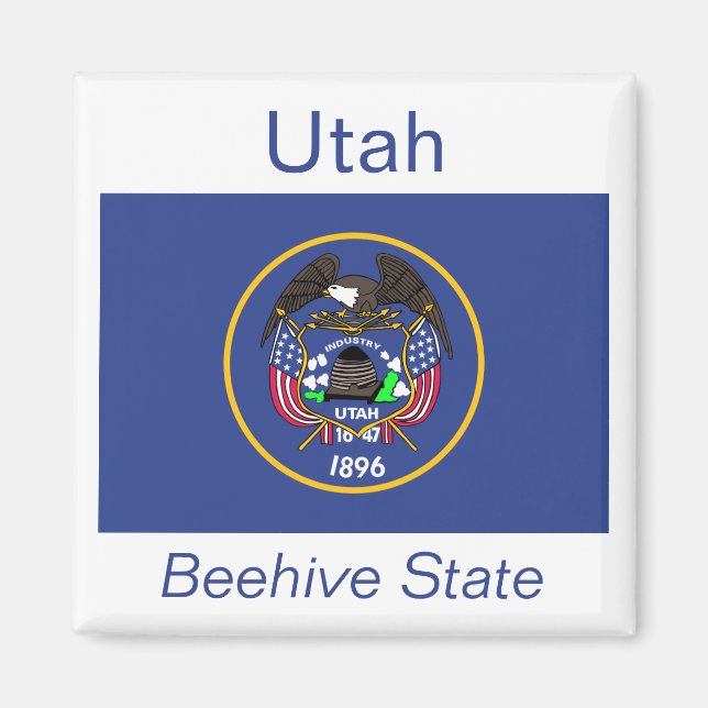 Utah Flag Magnet (Vorne)
