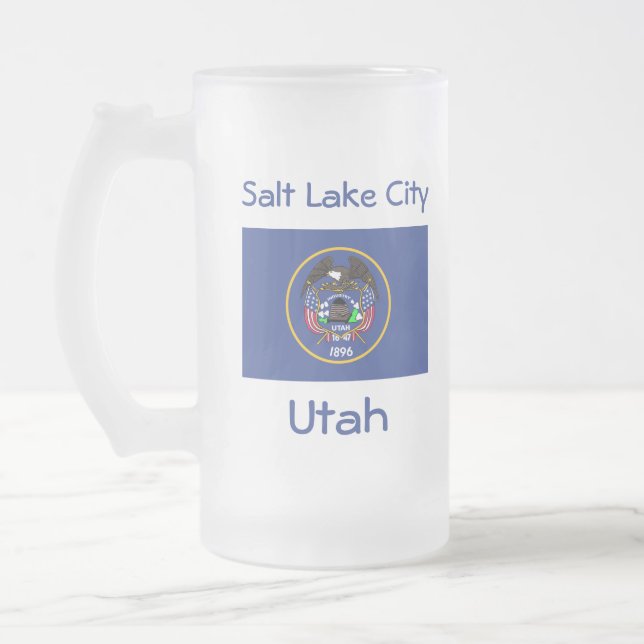 Utah Flag Map City Tasse (Links)