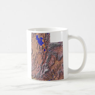 Utah Flag + Map-Tasse Kaffeetasse