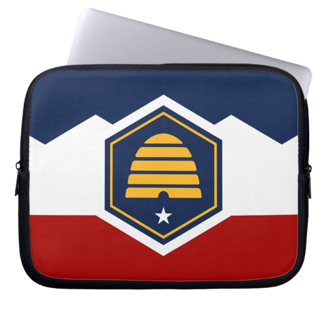 Utah Flag on Laptop Sleeve (Vorderseite)