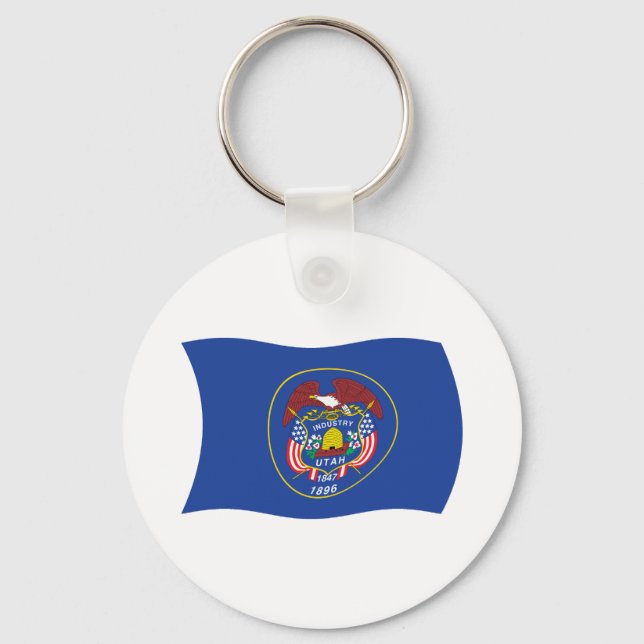 Utah Flag Schlüsselanhänger (Vorderseite)