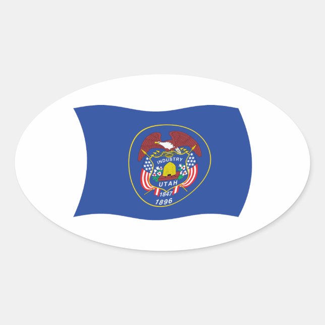 Utah Flag Sticker (Vorderseite)