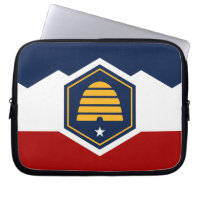 Utah-Flagge auf Laptop-Hülle