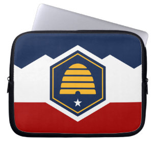 Utah-Flagge auf Laptop-Hülle Laptopschutzhülle