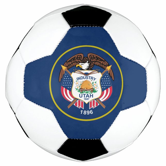 Utah-Flagge Fußball (Vorderseite)