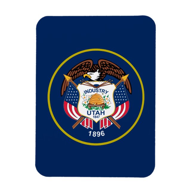 Utah-Flagge Magnet (Vertikal)
