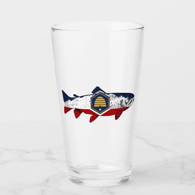 Utah Forellenfischerei Glas (Vorderseite)