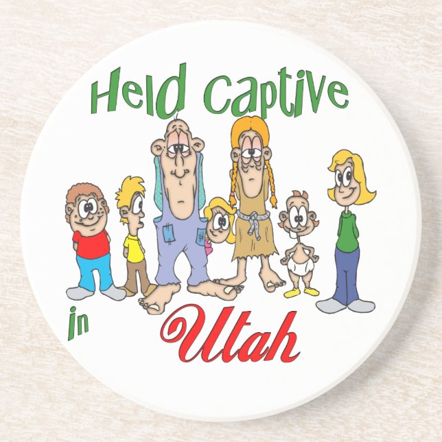 Utah Funny Trailer Park Dessous de verre Sandstone (Devant)