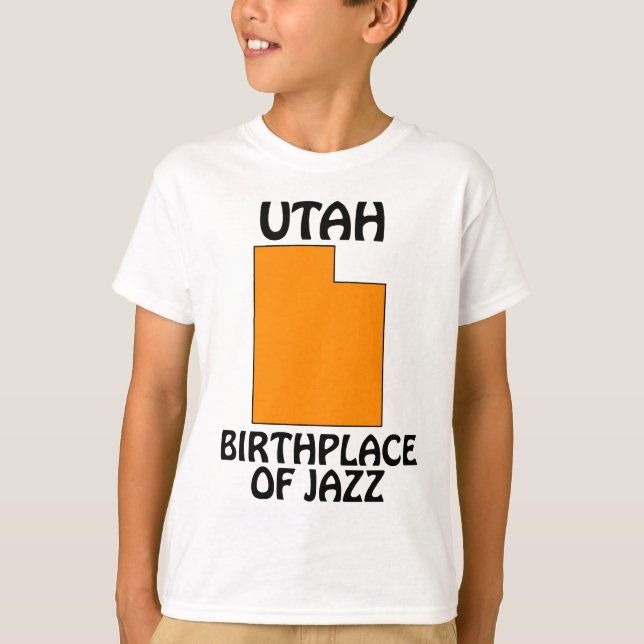 Utah - Geburtsort von Jazz T-Shirt (Vorderseite)