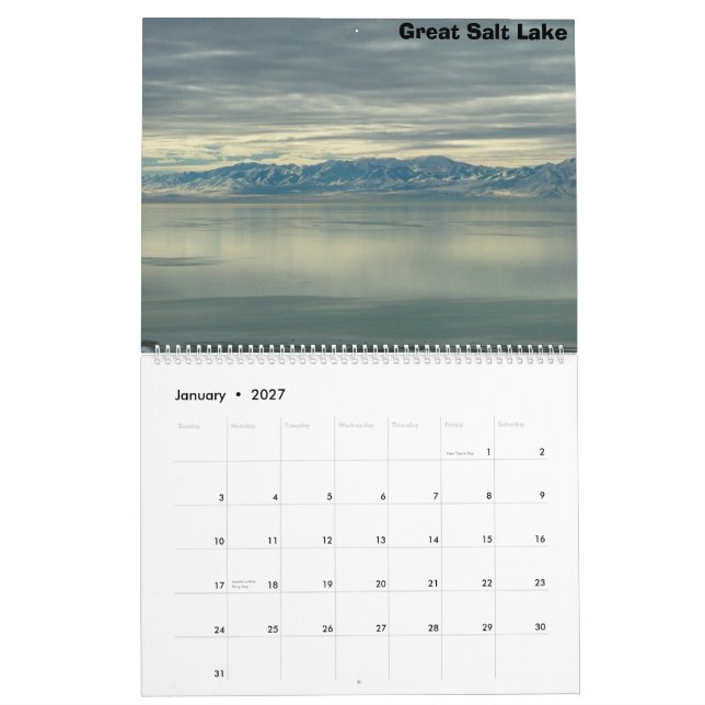 Utah gestaltet 2010 landschaftlich kalender (Jan 2027)