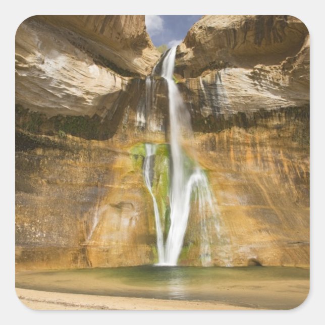 Utah, Großtreppe Escalante NM, Unteres Kalb Quadratischer Aufkleber (Vorderseite)