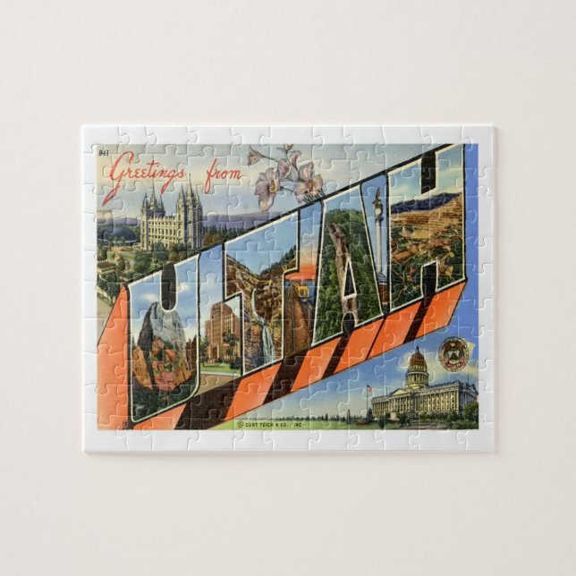 Utah Gruß von US-Staaten (Horizontal)