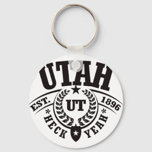 Utah, Heck Yeah, Est. 1896 Schlüsselanhänger