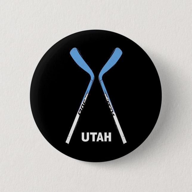 Utah Hockey Sticks  Button (Vorderseite)