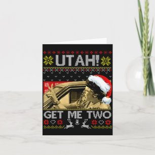 Utah Holt Mich Zwei Lustiges Zitat Hässlicher Weih Karte