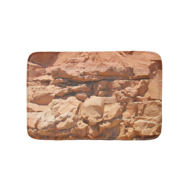 Utah Limestone Rock Badezimmer Mat Badematte (Vorderseite)