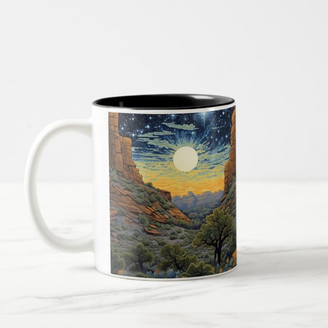 Utah Look Zweifarbige Tasse (Links)