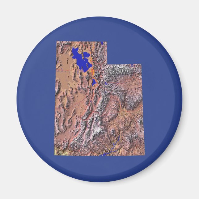 Utah Map Magnet (Vorne)