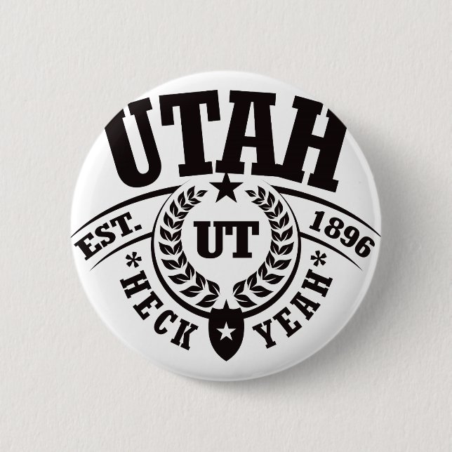 Utah, Mist ja, Est. 1896 Button (Vorderseite)