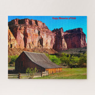 Utah Mountain Scheune. Puzzle