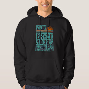 Utah Nationalparks Zion Arches Bryce Canyonlands Hoodie