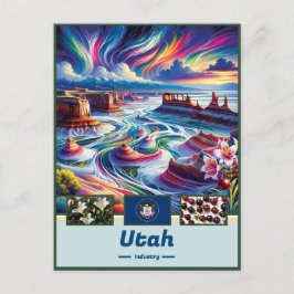 Utah Natural Wonder: Landschaftlich Postkarte