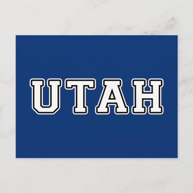 Utah Postkarte (Vorderseite)