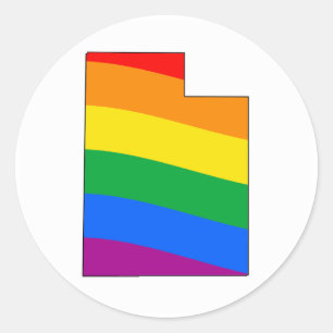 UTAH PRIDE RUNDER AUFKLEBER