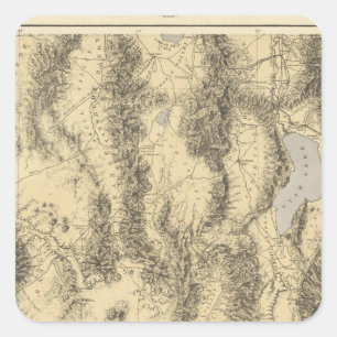 Utah Quadratischer Aufkleber