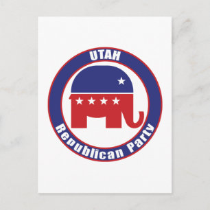 Utah Republikanisches Party Einladungspostkarte
