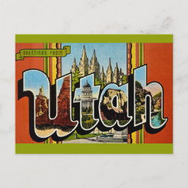 Utah Retro-Postkarte Postkarte
