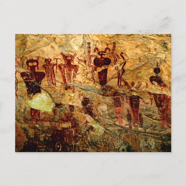 Utah Rock Art Postcard Postkarte (Vorderseite)