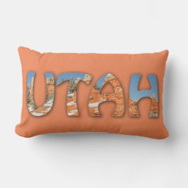 UTAH - Rot, Orange, Blauer Himmel, Schnee Kissen Für Draußen