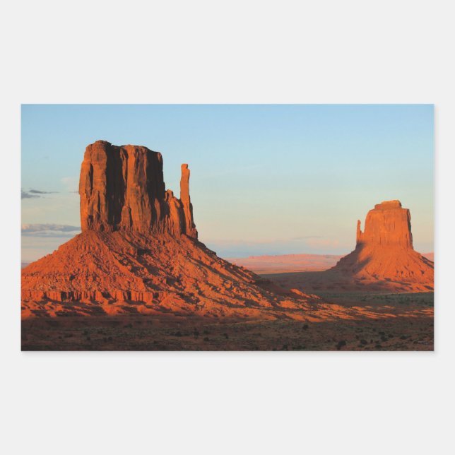 Utah Sandstones, landschaftliches Foto, Rechteckiger Aufkleber (Vorderseite)