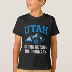 Utah Skifahren außerhalb des gewöhnlichen Kollegiu T-Shirt