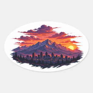 Utah Skyline Aufkleber