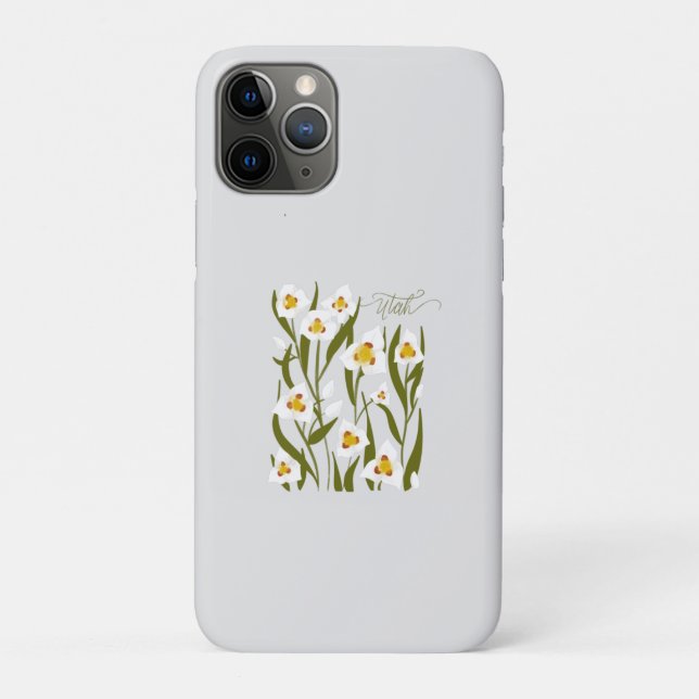 Utah Staat Blume iPhone Case (Rückseite)