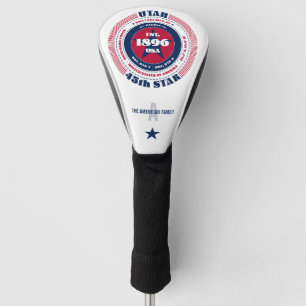 Utah Staat Circle Custom Golf Head Cover Headcover