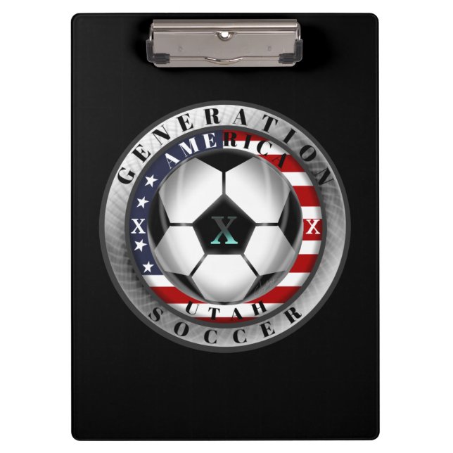 Utah Staat Generation X American Soccer Klemmbrett (Vorderseite)
