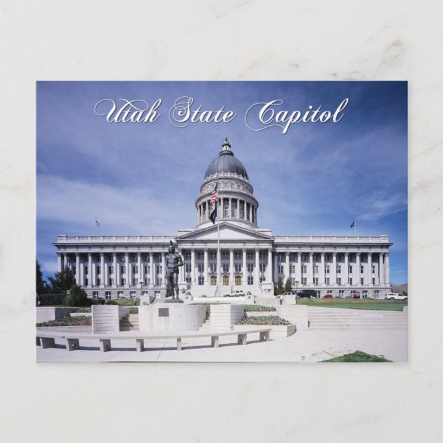 Utah Staat Hauptstadt Gebäude, Salt Lake City Postkarte (Vorderseite)