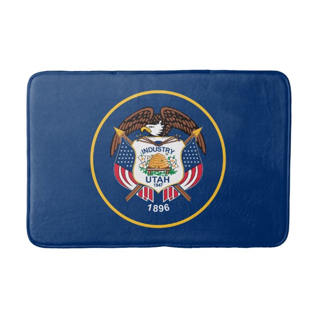 Utah Staatsflagge Badematte (Vorderseite)