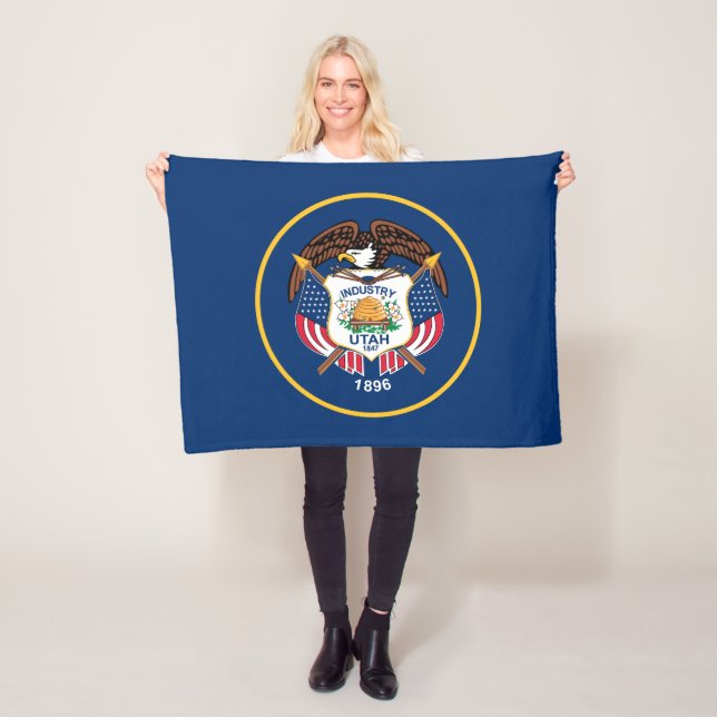 Utah Staatsflagge Fleecedecke (Beispiel)