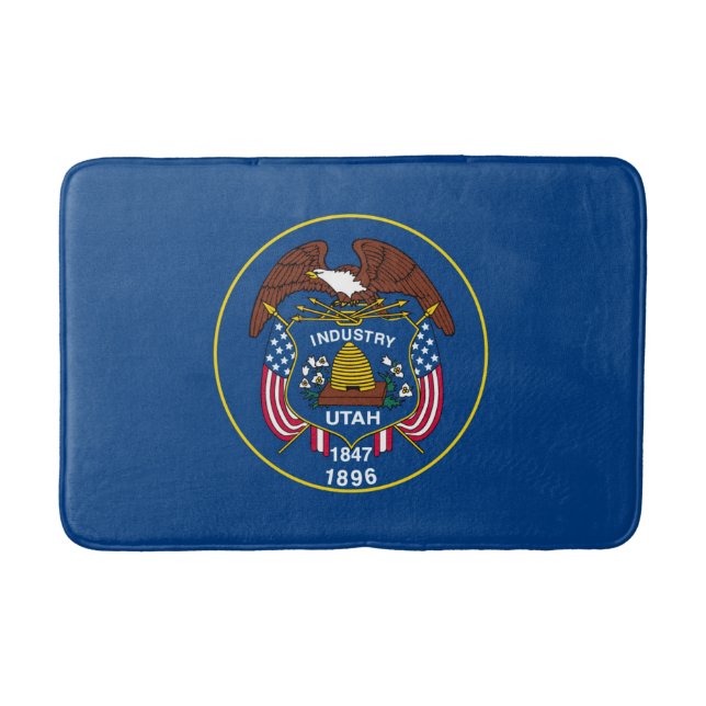 Utah State Flag Design Badematte (Vorderseite)