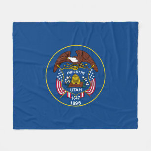 Utah State Flag Design Fleecedecke