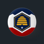 Utah State Flag USA Button<br><div class="desc">Utah State Flag USA</div>